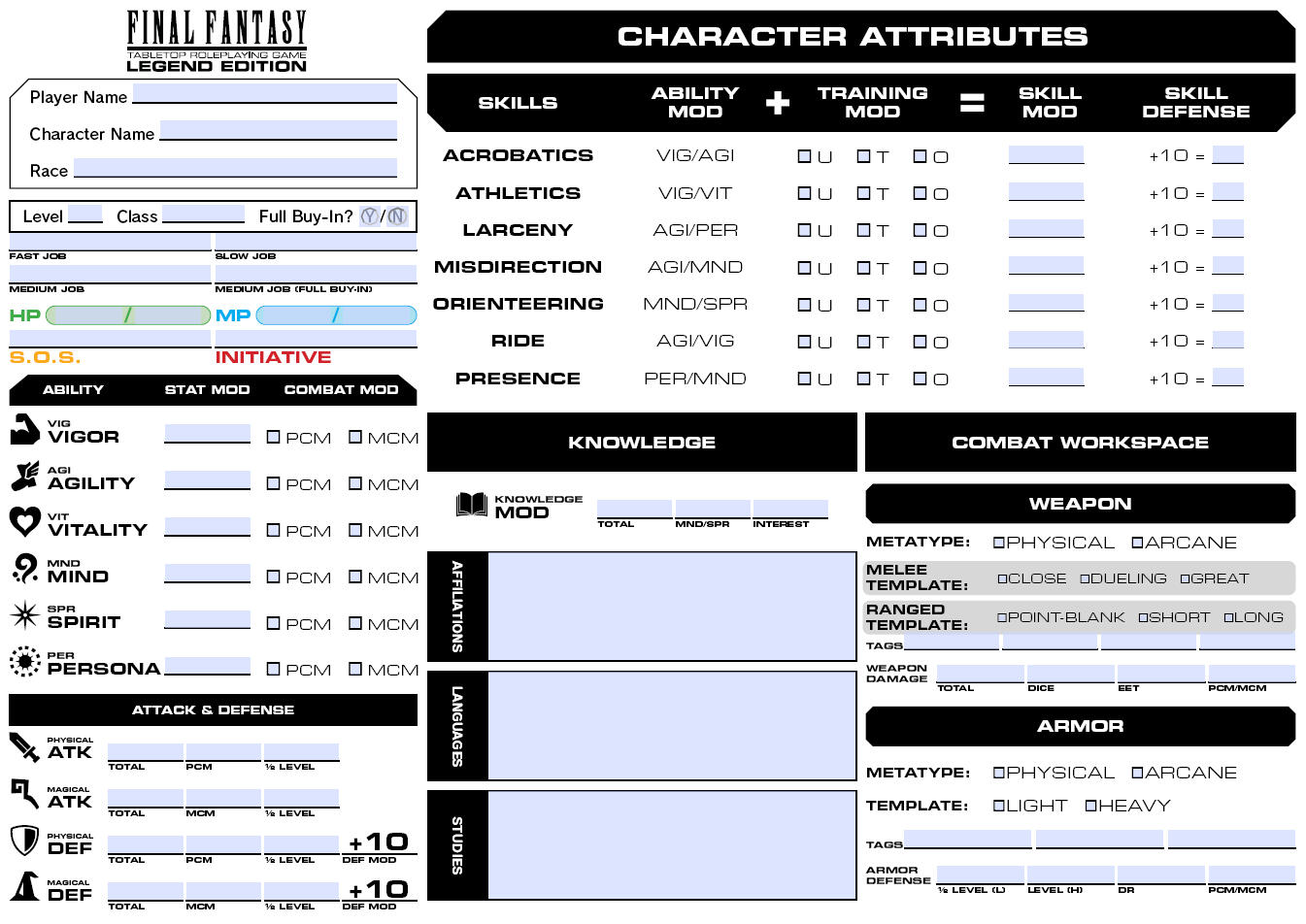 Fillable Forms (Interactive PDF)